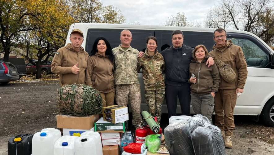 Спілка жінок Київщини відвідала 15 підрозділів на Донецькому та Харківському напрямках 
